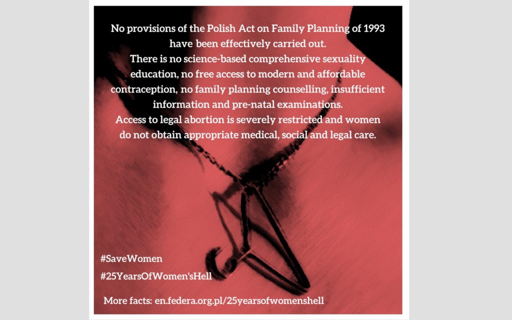 #25YearsOfWomen’sHell – 25th disgraceful anniversary of the Polish anti-abortion law