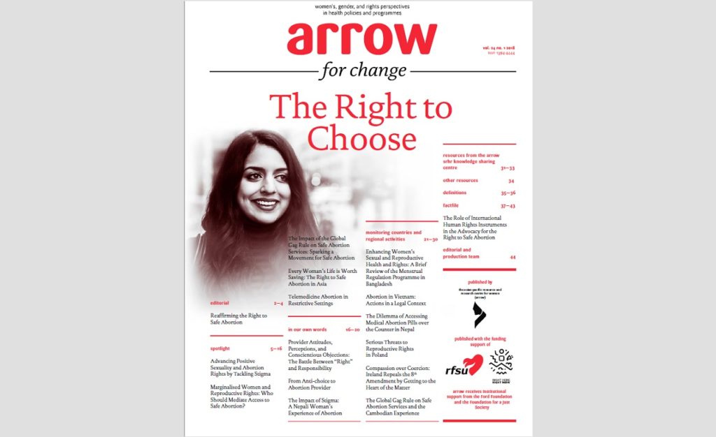 ARROW for Change – The Right to Choose