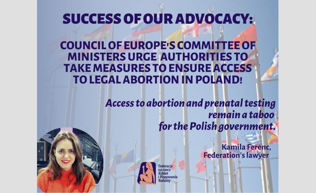 Federation’s successful advocacy for the execution of judgments of the European Court of Human Rights in SRHR